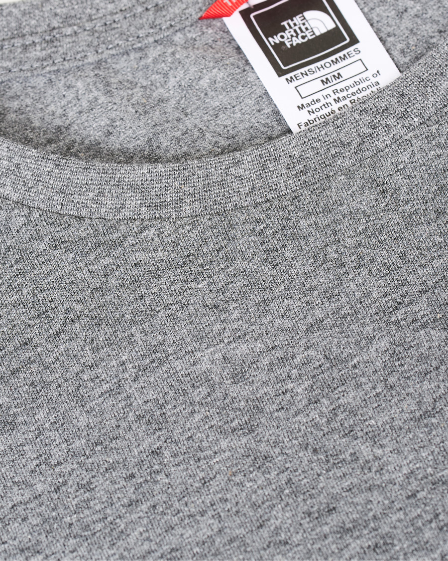 Herren | T-Shirts | The North Face | Simple Dome Long Sleeve Tee Heather Grey