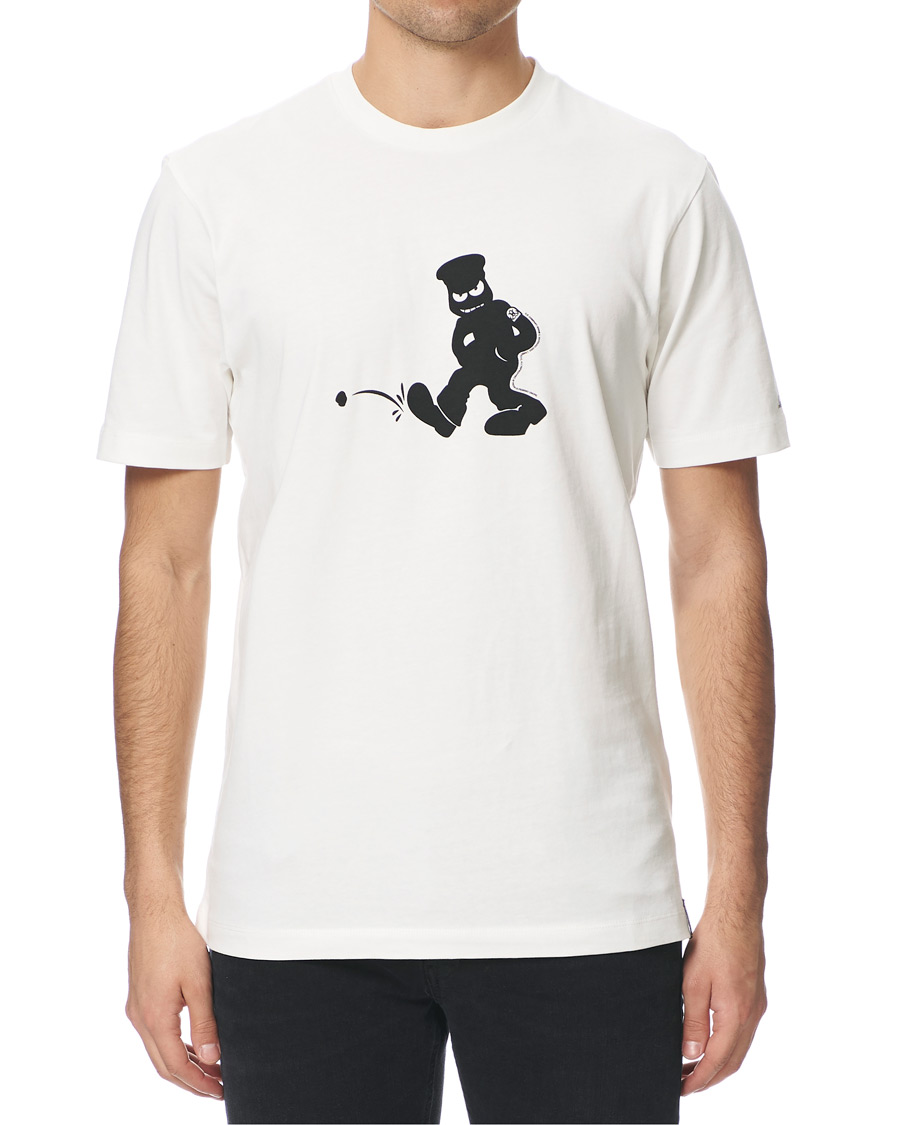 Herren | T-Shirts | C.P. Company | Comics And Cars Logo Tee Off White