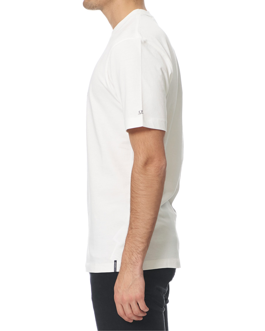 Herren | T-Shirts | C.P. Company | Comics And Cars Logo Tee Off White