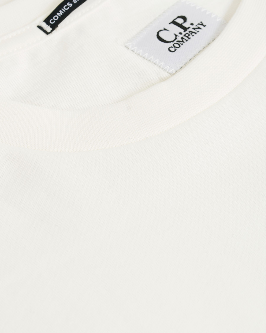 Herren | T-Shirts | C.P. Company | Comics And Cars Logo Tee Off White