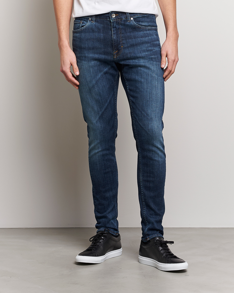 Herren | Jeans | Tiger of Sweden | Evolve Super Stretch Top Jeans Medium Blue