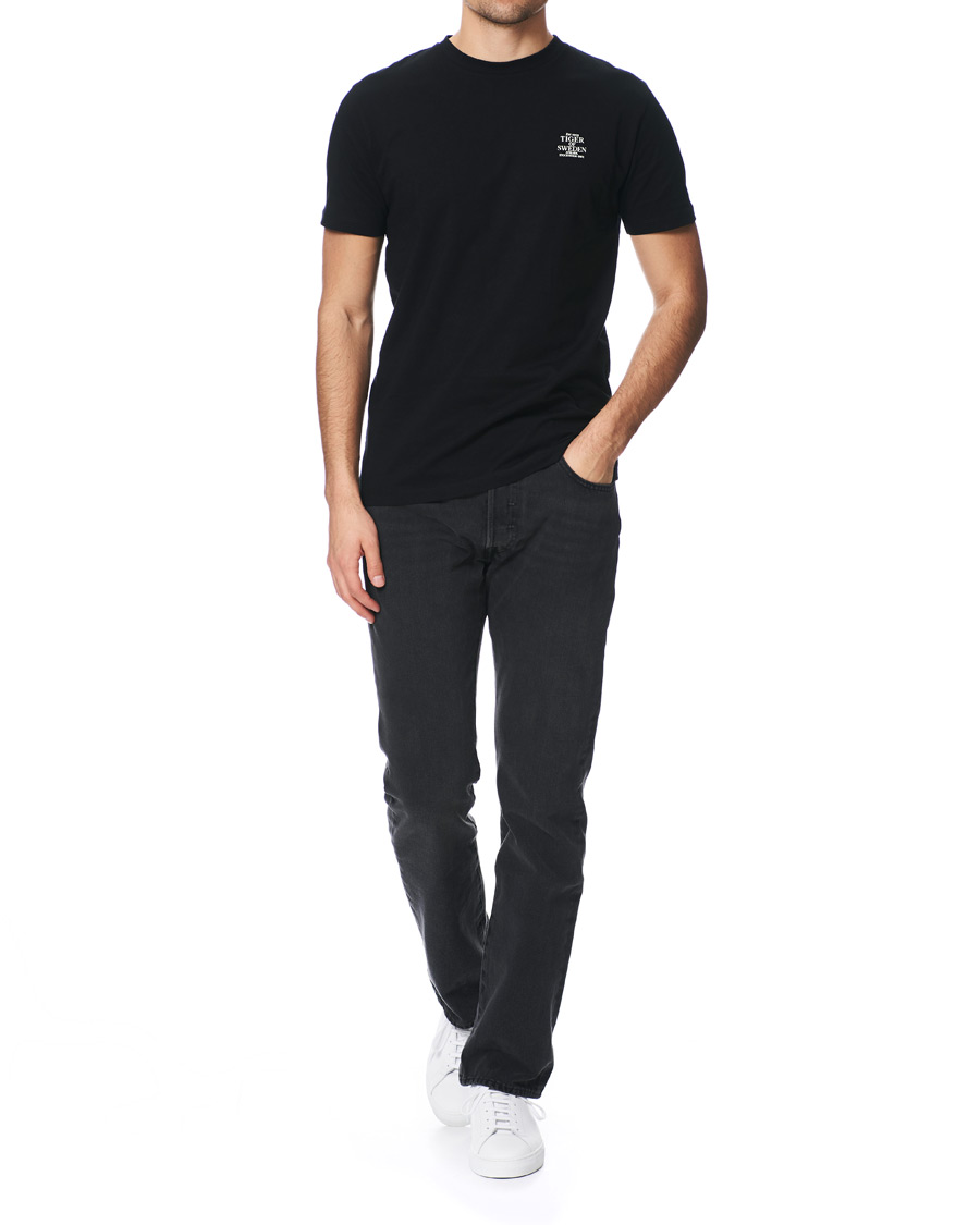 Herren | T-Shirts | Tiger of Sweden Jeans | Fleek Crew Neck Tee Black