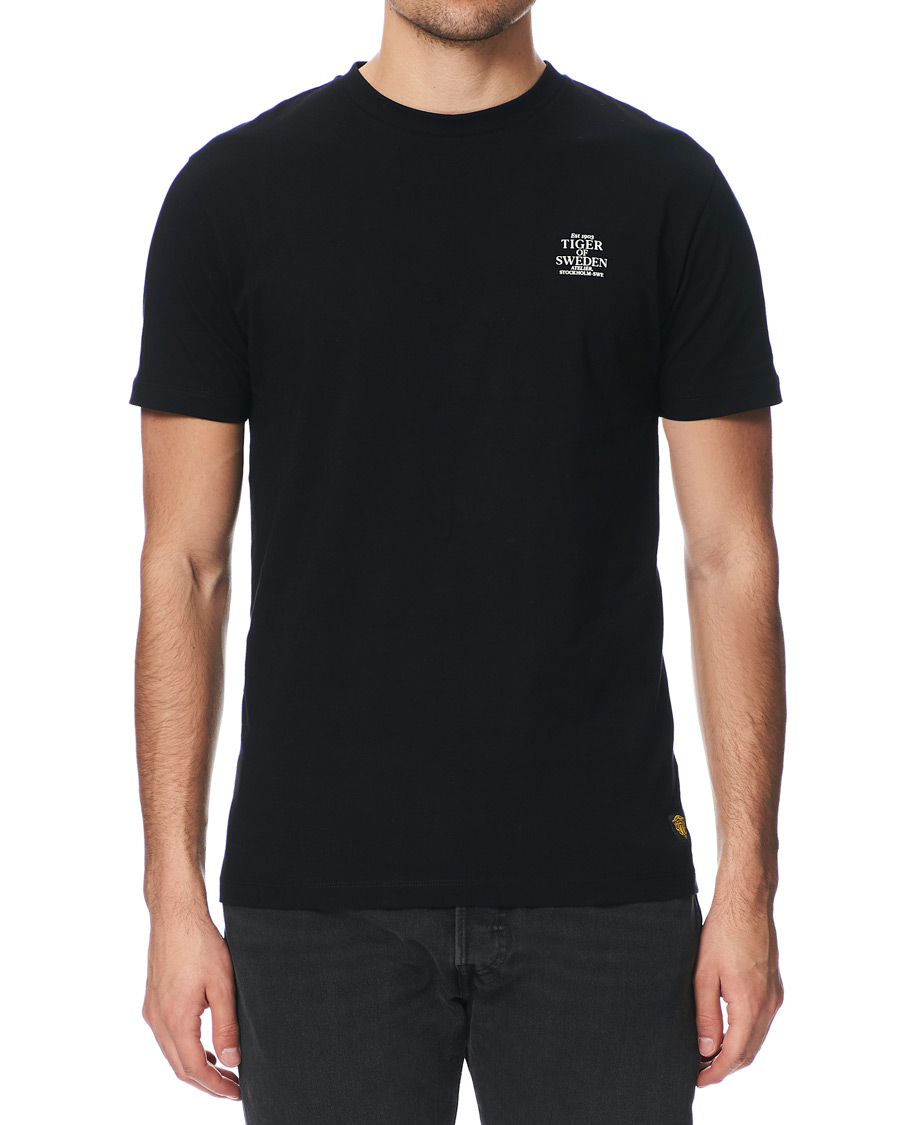 Herren | T-Shirts | Tiger of Sweden Jeans | Fleek Crew Neck Tee Black
