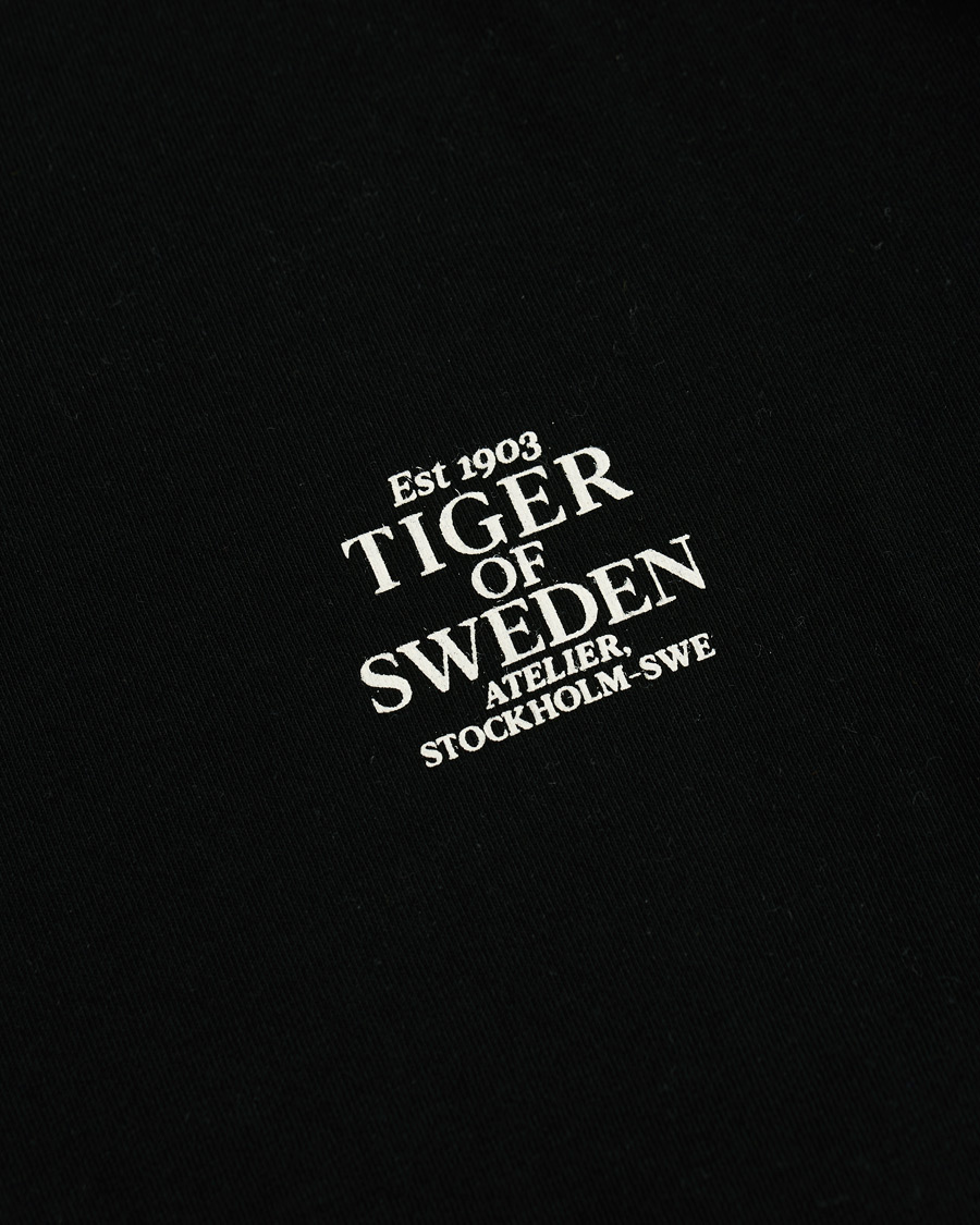 Herren | T-Shirts | Tiger of Sweden Jeans | Fleek Crew Neck Tee Black