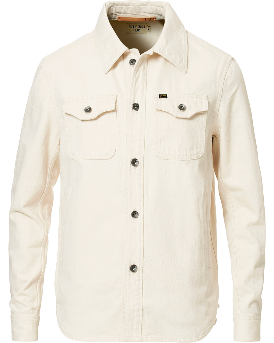 Herren | Jacken | Tiger of Sweden Jeans | Get Organic Cotton Denim Jacket Off White