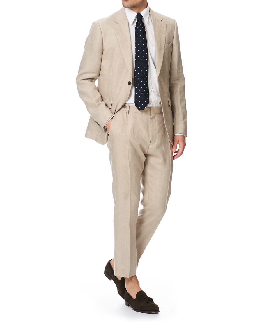Herren | Hosen | Tiger of Sweden | Cone Linen Suit Trousers Irish Cream