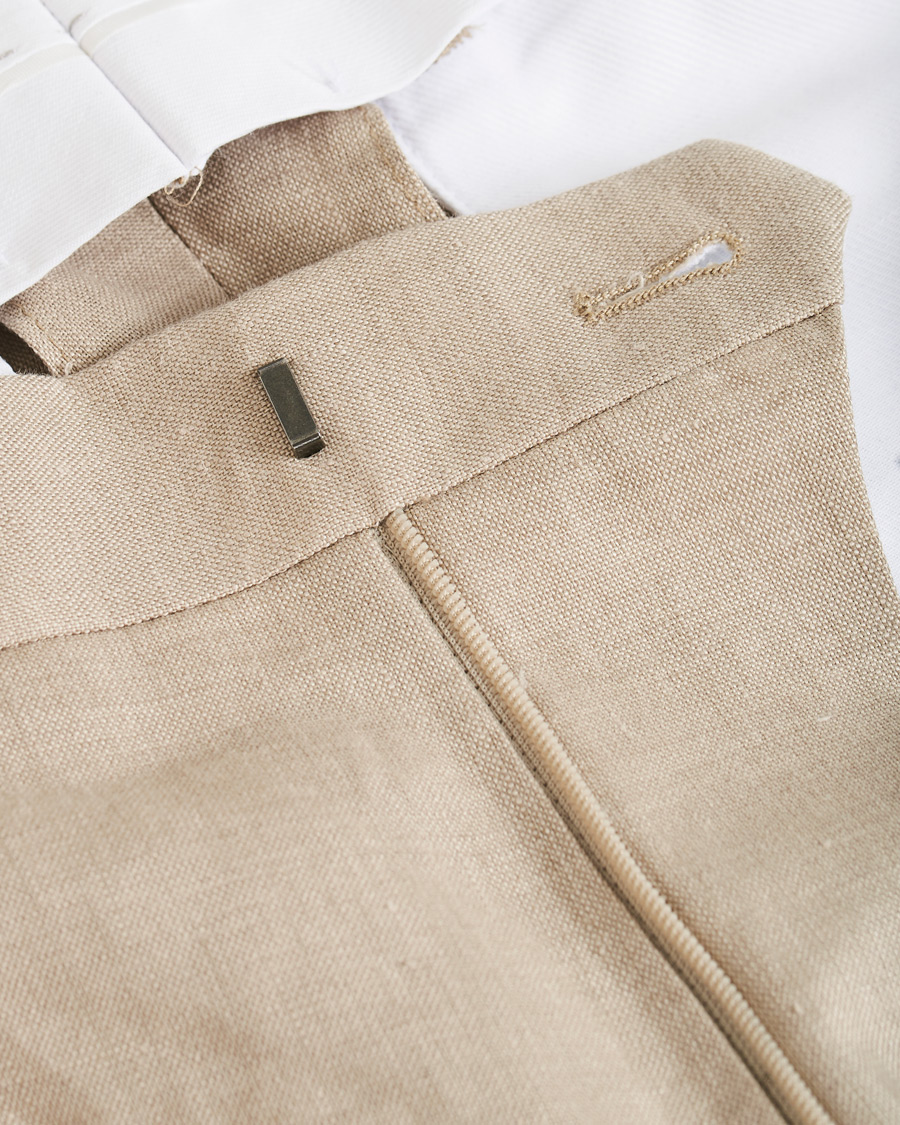 Herren | Hosen | Tiger of Sweden | Cone Linen Suit Trousers Irish Cream