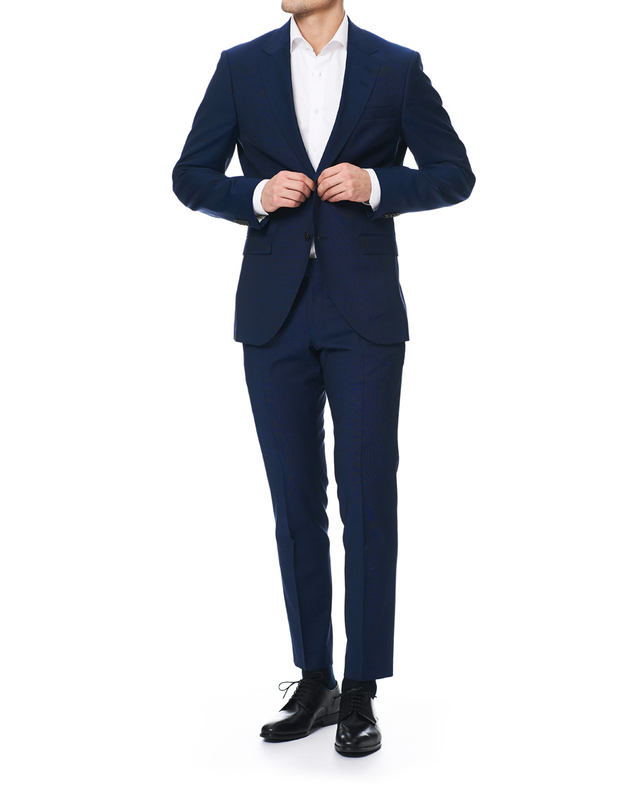Herren | Sakkos | Tiger of Sweden | Jamonte Wool Suit Blazer Deep Ocean Blue