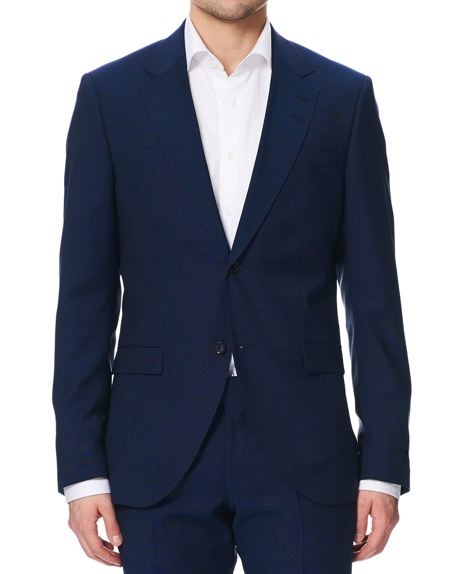 Herren | Sakkos | Tiger of Sweden | Jamonte Wool Suit Blazer Deep Ocean Blue