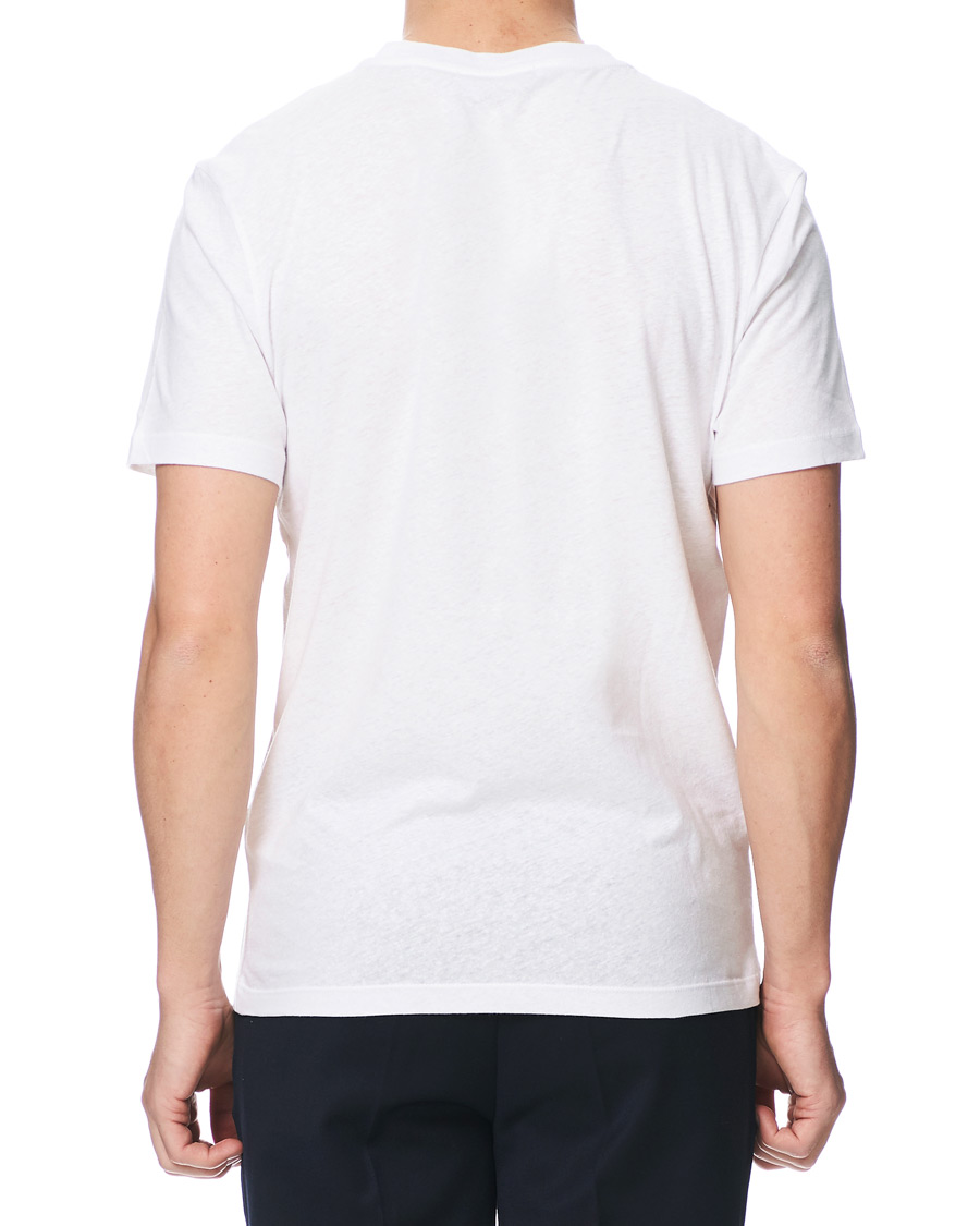Herren | T-Shirts | Tiger of Sweden | Didelot Linen Pocket Crew Neck Tee White