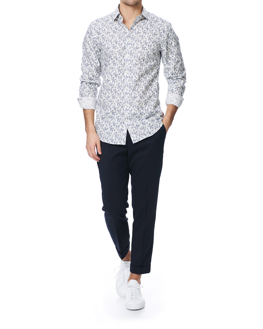 Herren | Hemden | Tiger of Sweden | Ferene Printed Flower Shirt White