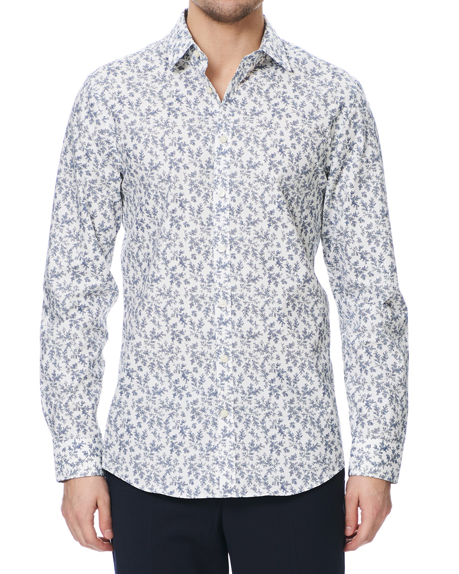 Herren | Hemden | Tiger of Sweden | Ferene Printed Flower Shirt White