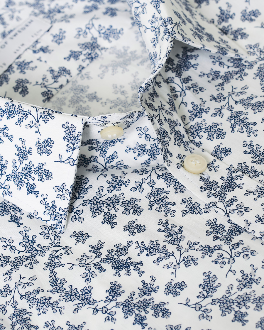 Herren | Hemden | Tiger of Sweden | Ferene Printed Flower Shirt White