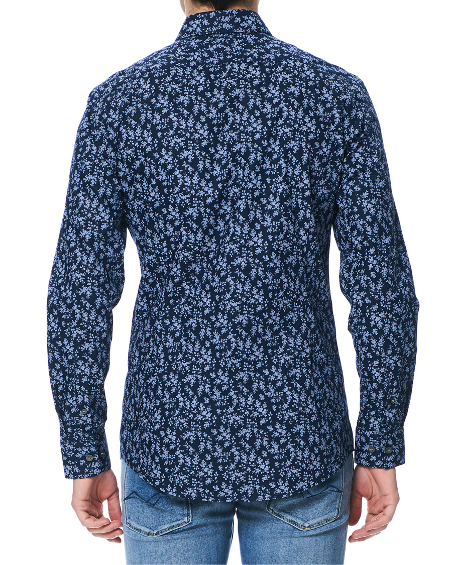 Herren | Hemden | Tiger of Sweden | Ferene Printed Flower Shirt Navy