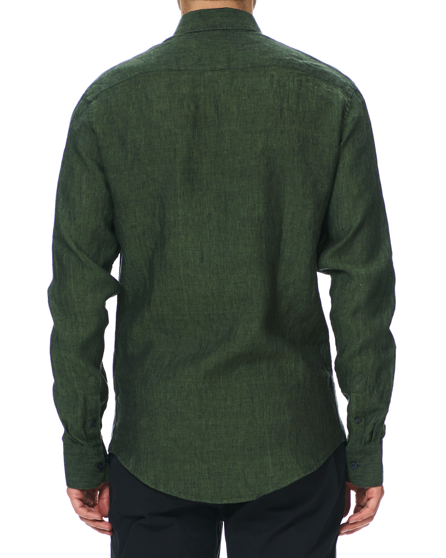 Herren | Hemden | Tiger of Sweden | Fenald Button Down Linen Shirt Green