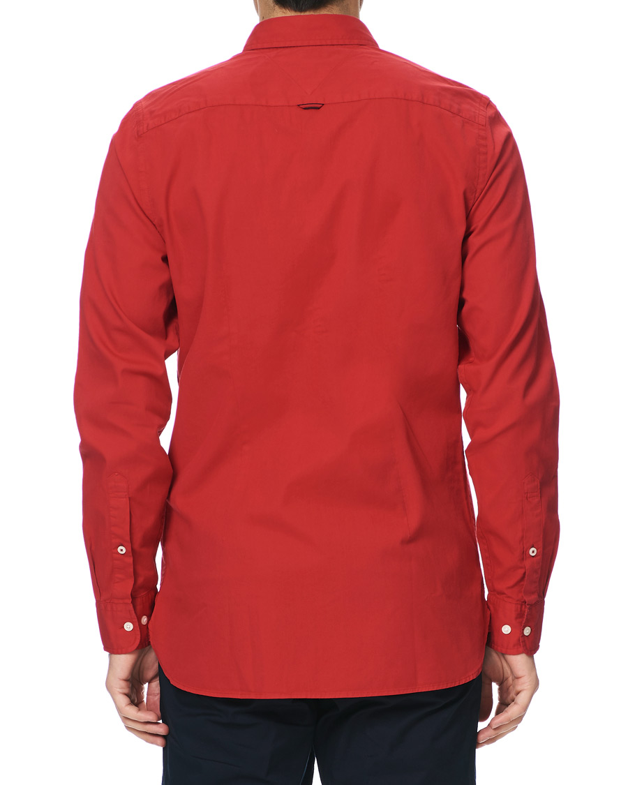 Herren | Hemden | Tommy Hilfiger | Slim Fit Garment Dyed Twill Shirt Primary Red