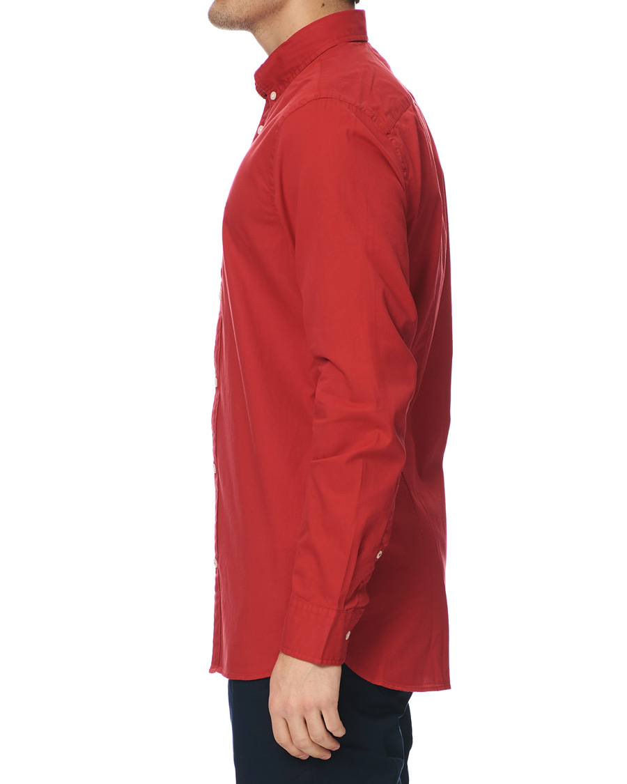Herren | Hemden | Tommy Hilfiger | Slim Fit Garment Dyed Twill Shirt Primary Red