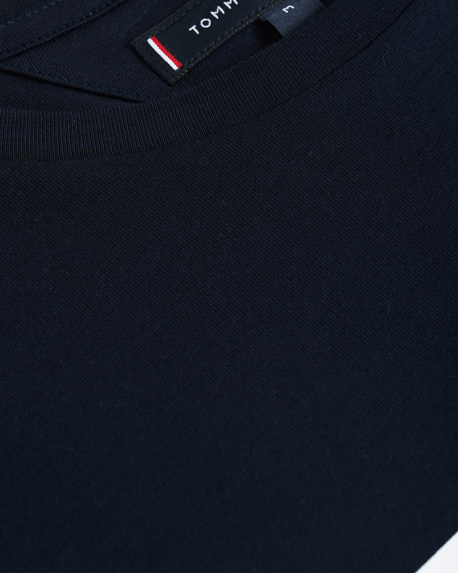 Herren | T-Shirts | Tommy Hilfiger | Organic Cotton Stripe Crew Neck Tee Desert Sky