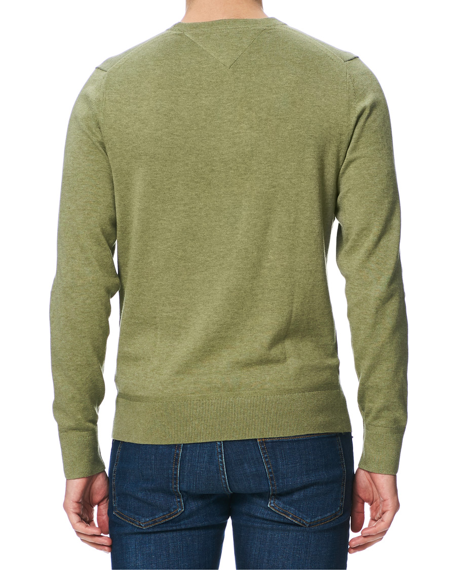 Herren | Pullover | Tommy Hilfiger | Organic Cotton/Silk Crew Neck Pullover Faded Olive