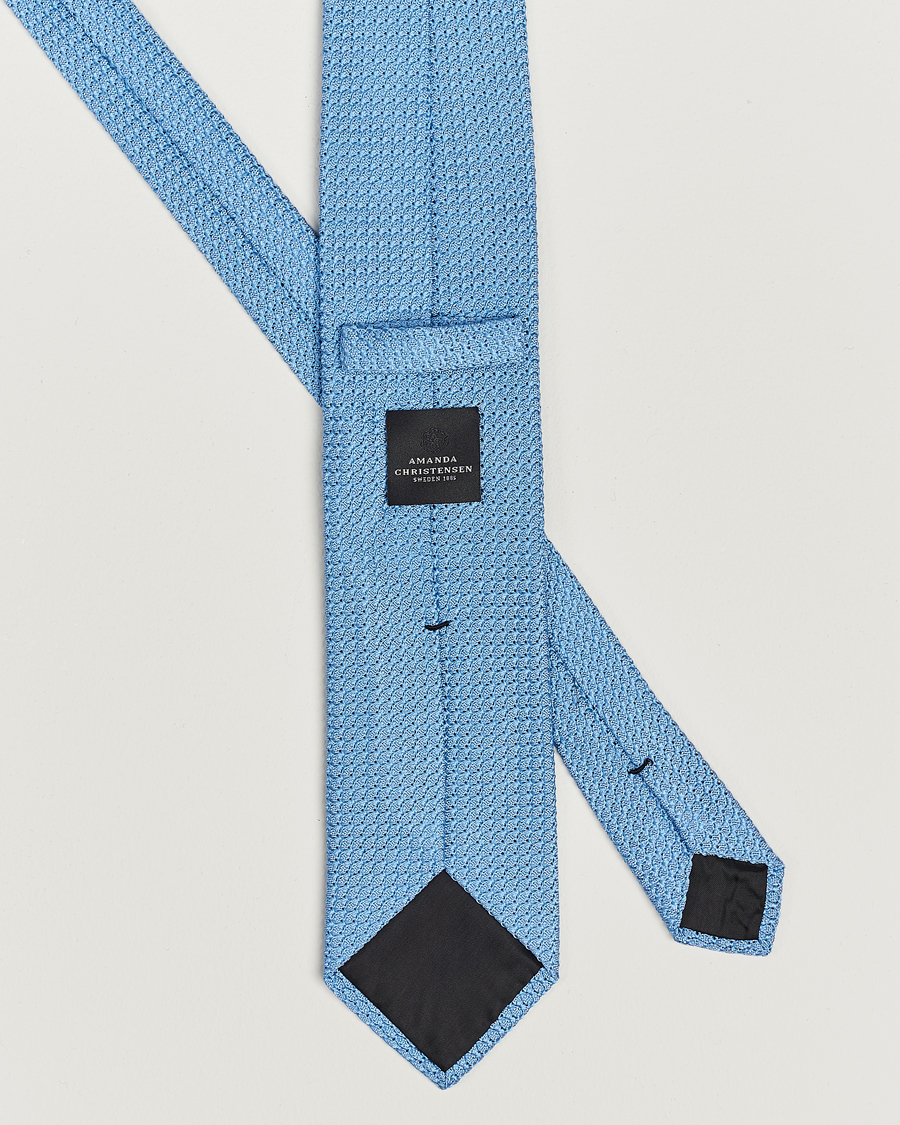 Herren | Krawatten | Amanda Christensen | Silk Grenadine 8 cm Tie Sky Blue