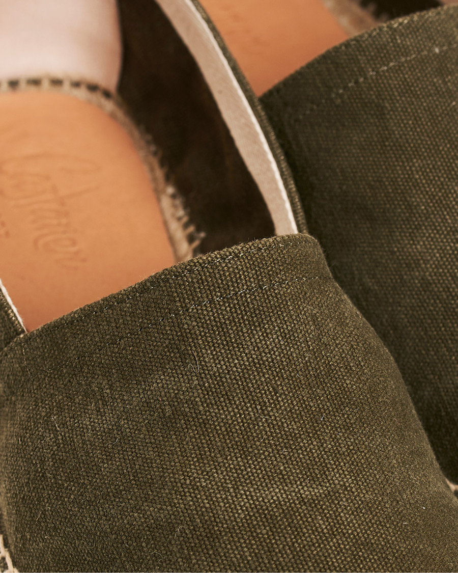 Herren | Castañer Pablo Washed Canvas Espadrilles Verde Musgo | Castañer | Pablo Washed Canvas Espadrilles Verde Musgo