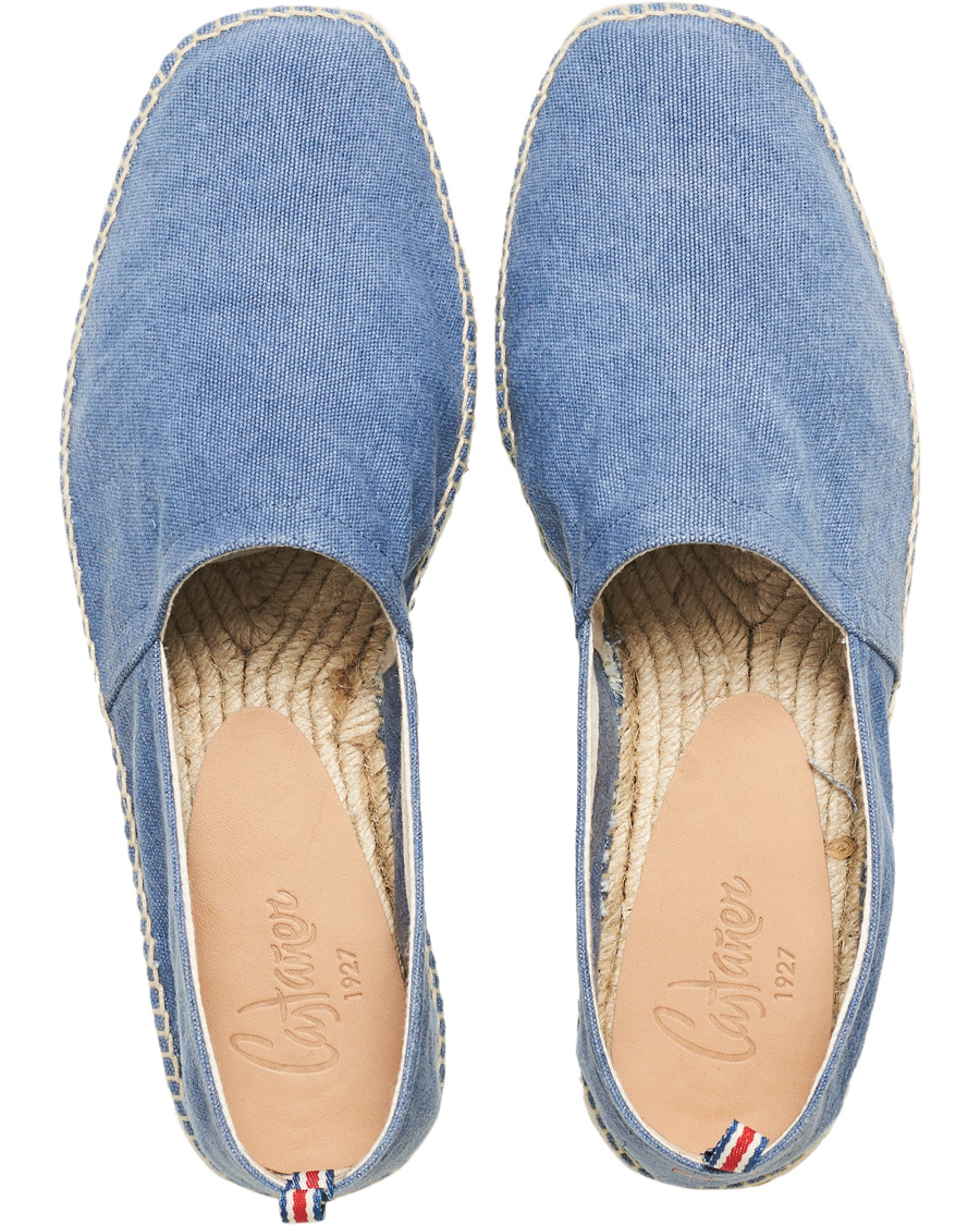 Herren | Castañer Pablo Washed Canvas Espadrilles Jeans Claro | Castañer | Pablo Washed Canvas Espadrilles Jeans Claro