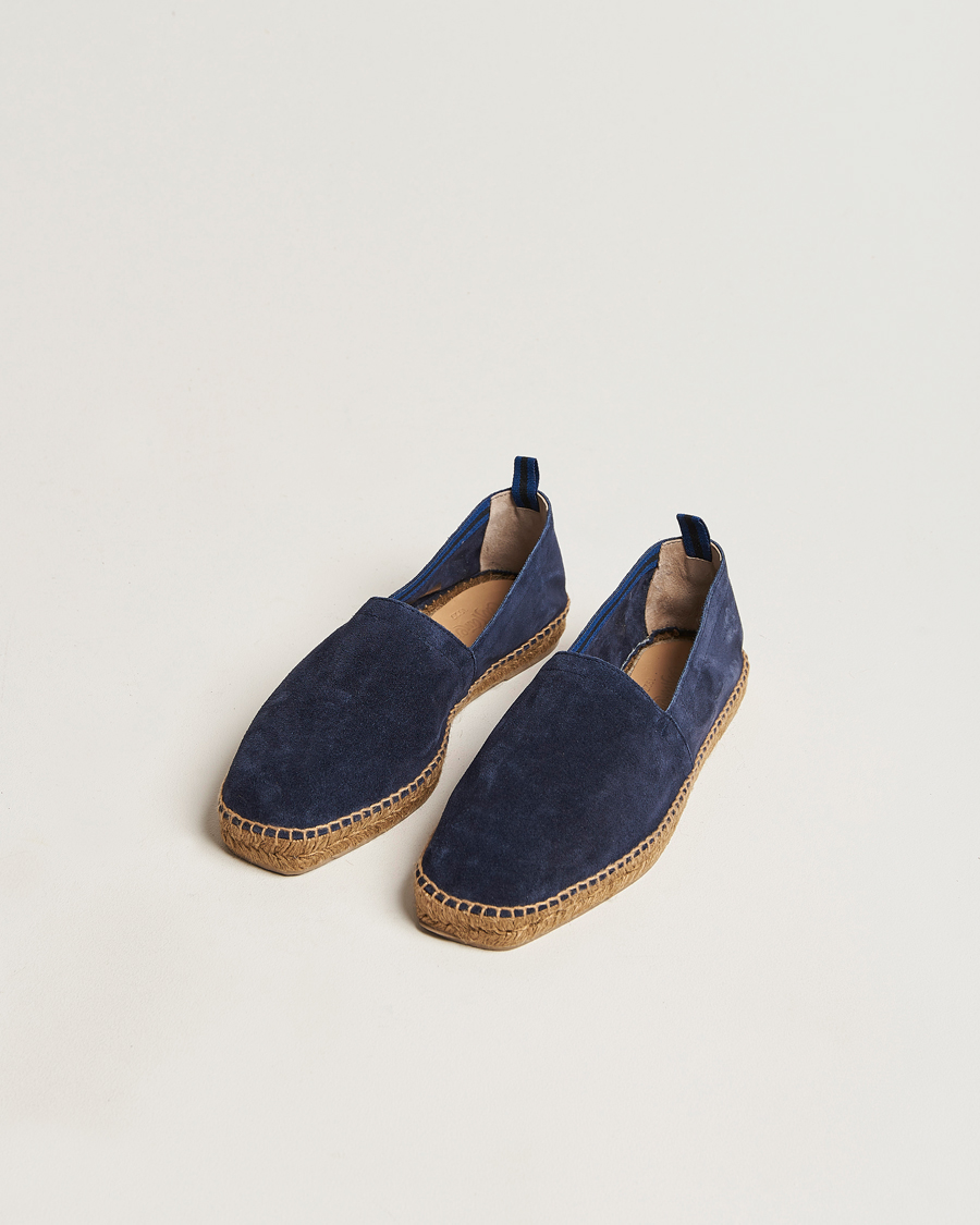 Herr | Espadriller | Castañer | Pablo Casual Suede Espadrilles Azul Oscuro