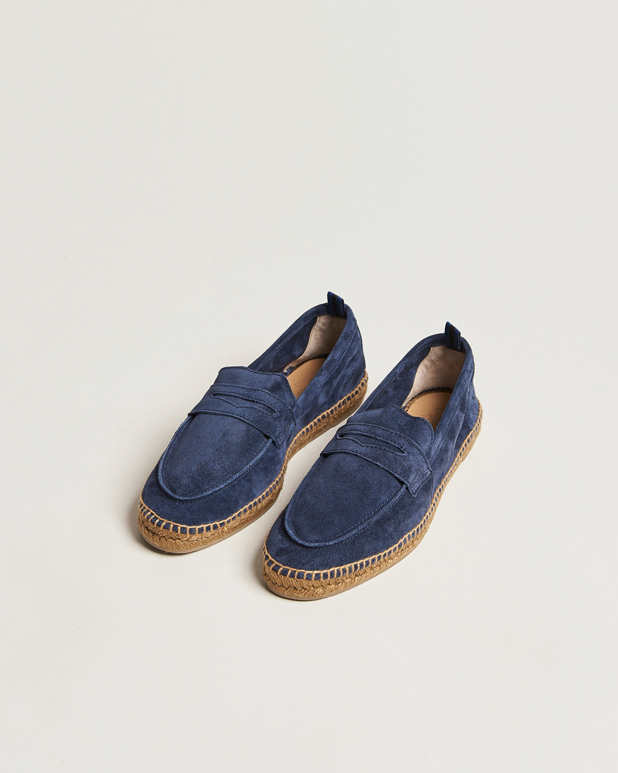 Herren | Schuhe | Castañer | Nacho Casual Suede Loafers Azul Oscuro