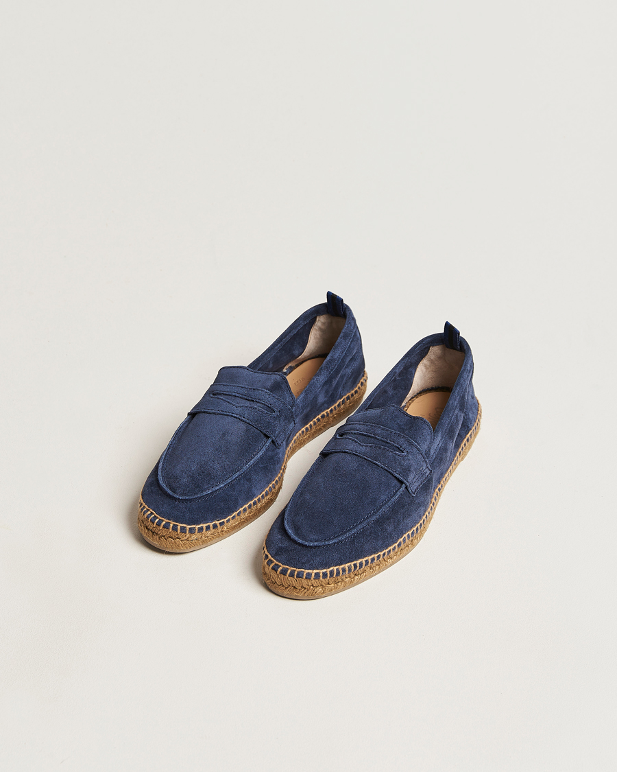 Men | Loafers | Castañer | Nacho Casual Suede Loafers Azul Oscuro