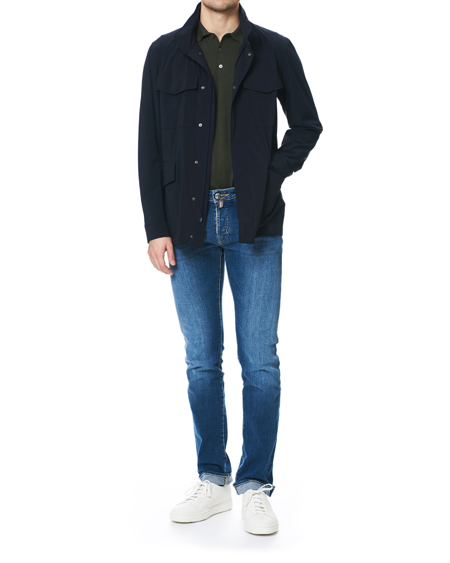 Herren | Jeans | Jacob Cohën | 622 Limited Edition Slim Fit Jeans Mid Blue