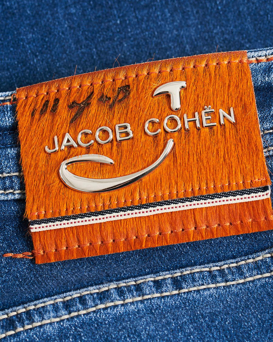 Herren | Jeans | Jacob Cohën | 622 Limited Edition Slim Fit Jeans Mid Blue