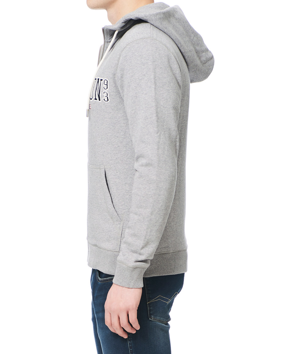 Herren | Pullover | Lexington | Michael Full Zip Logo Hoodie Grey Melange
