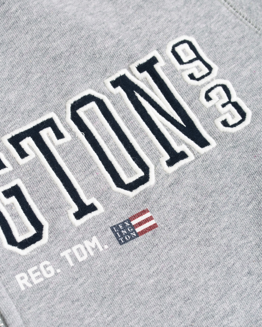 Herren | Pullover | Lexington | Michael Full Zip Logo Hoodie Grey Melange