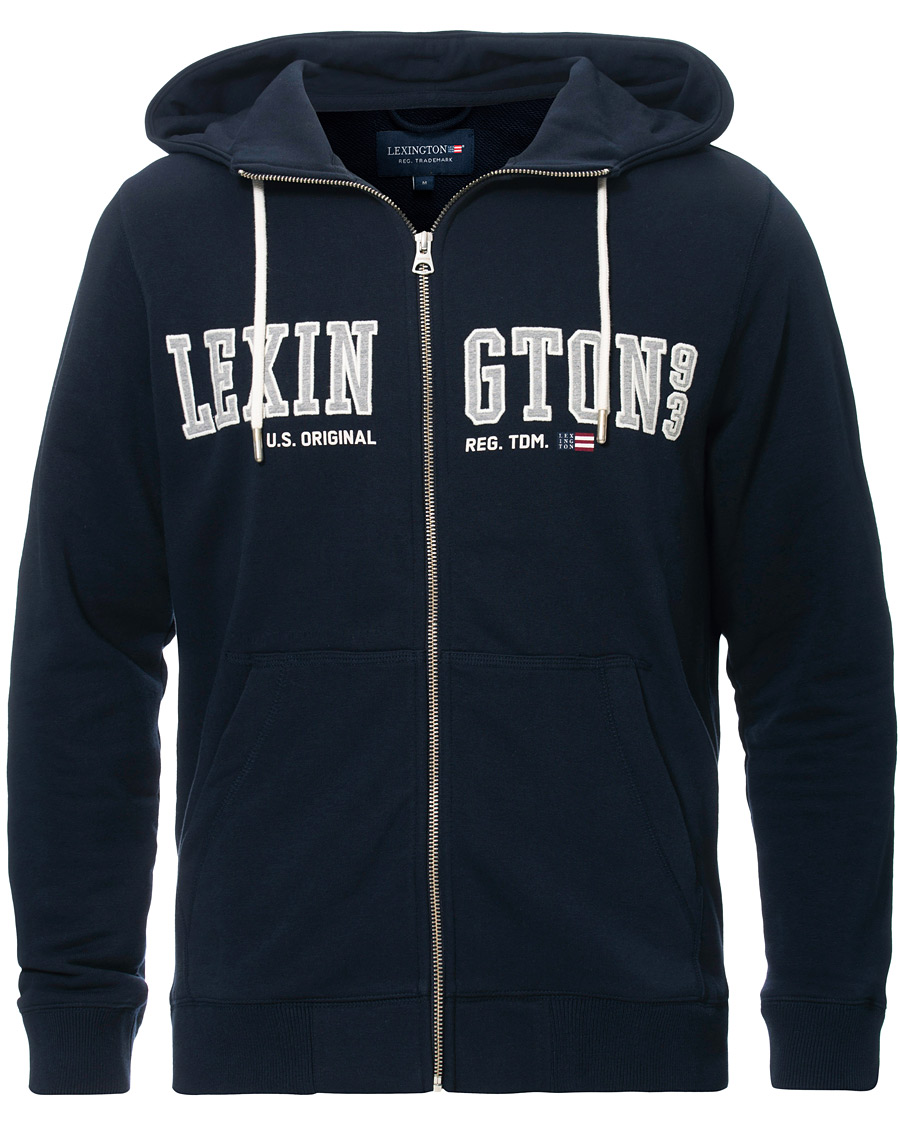 Herren | Pullover | Lexington | Michael Full Zip Logo Hoodie Dark Blue