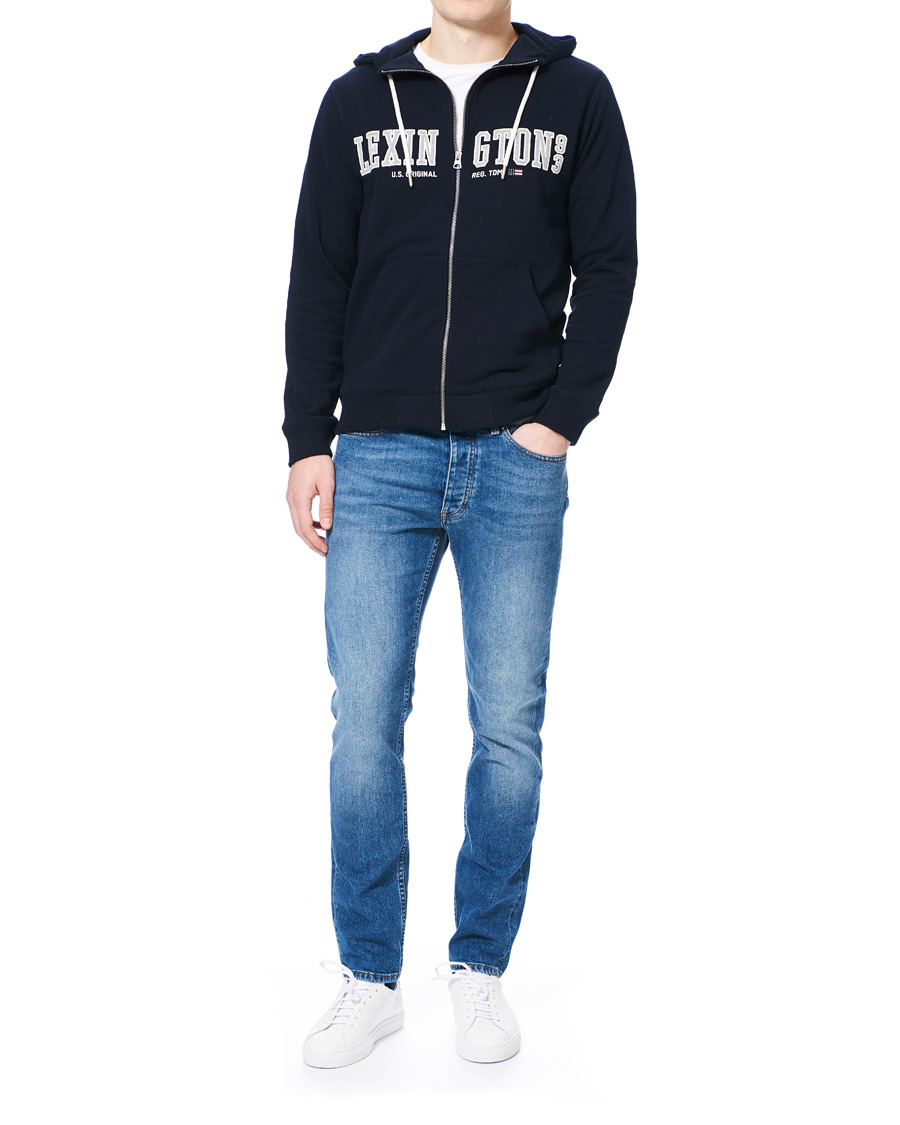 Herren | Pullover | Lexington | Michael Full Zip Logo Hoodie Dark Blue