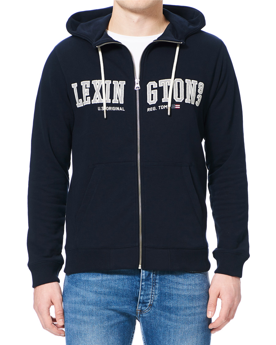 Herren | Pullover | Lexington | Michael Full Zip Logo Hoodie Dark Blue