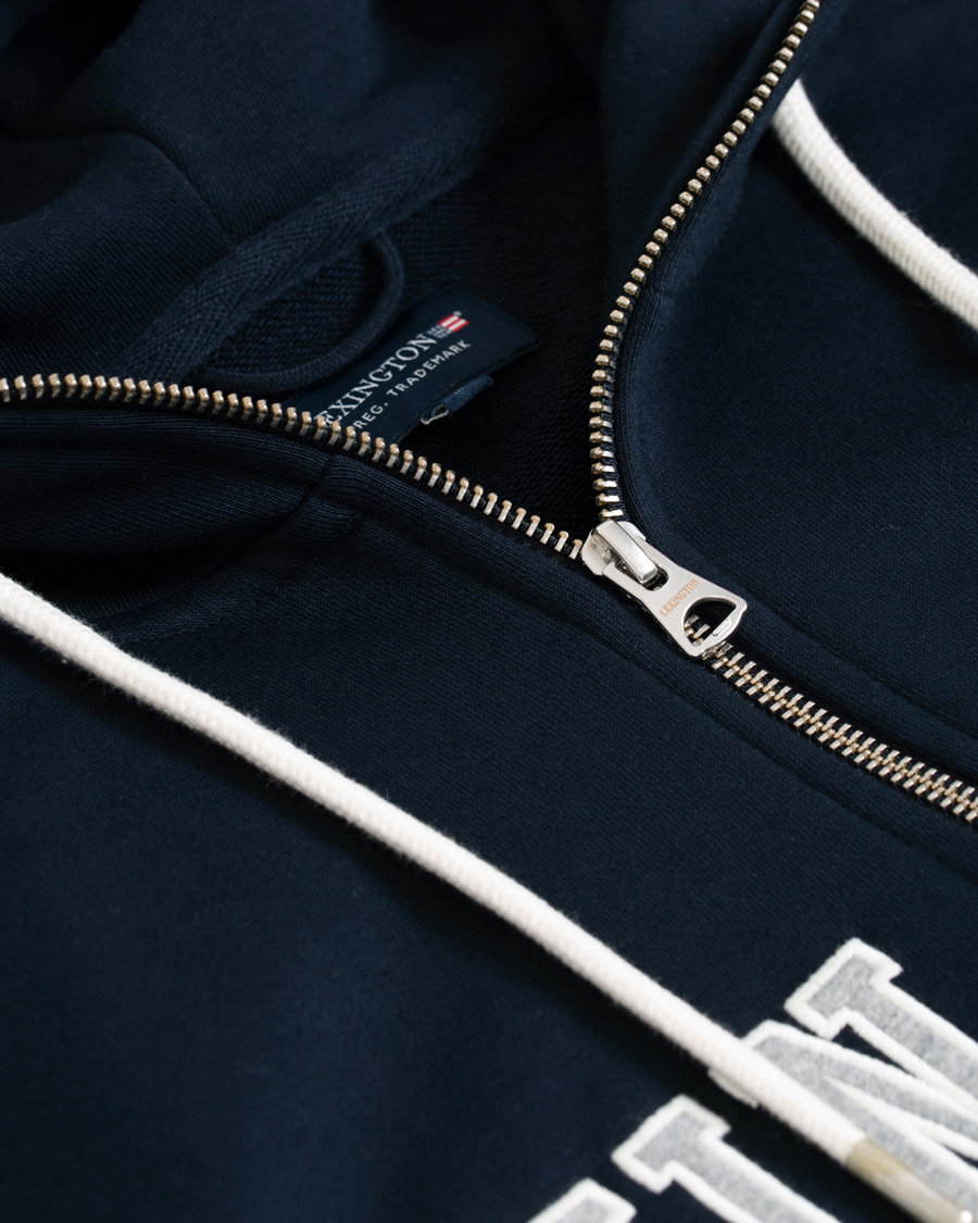 Herren | Pullover | Lexington | Michael Full Zip Logo Hoodie Dark Blue