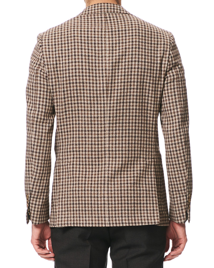 Herren | Sakkos | Morris Heritage | Checked Patch Pocket Boucle Blazer Brown