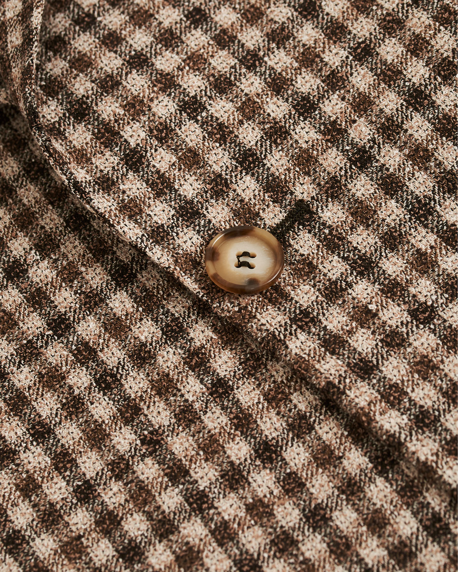 Herren | Sakkos | Morris Heritage | Checked Patch Pocket Boucle Blazer Brown