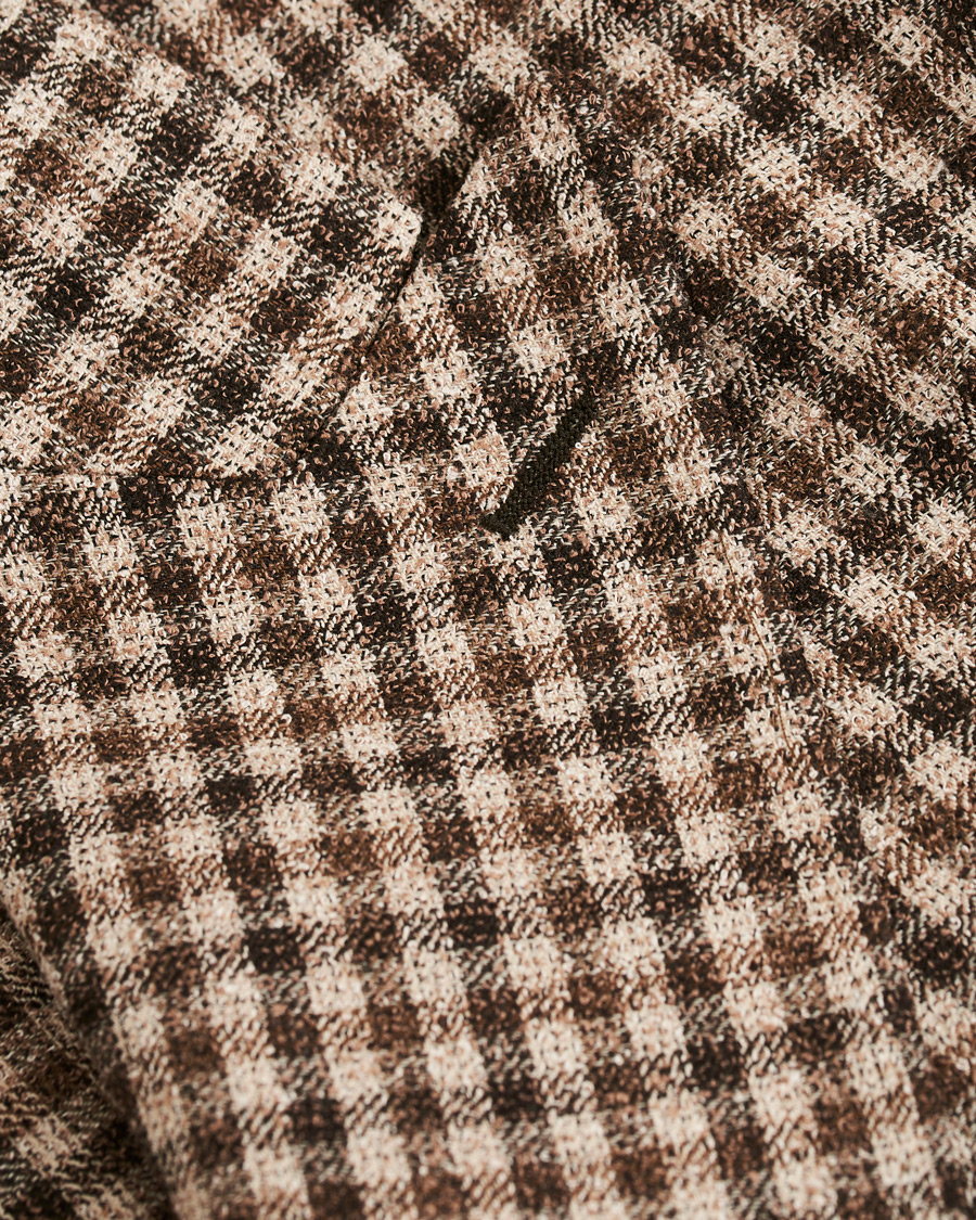 Herren | Sakkos | Morris Heritage | Checked Patch Pocket Boucle Blazer Brown