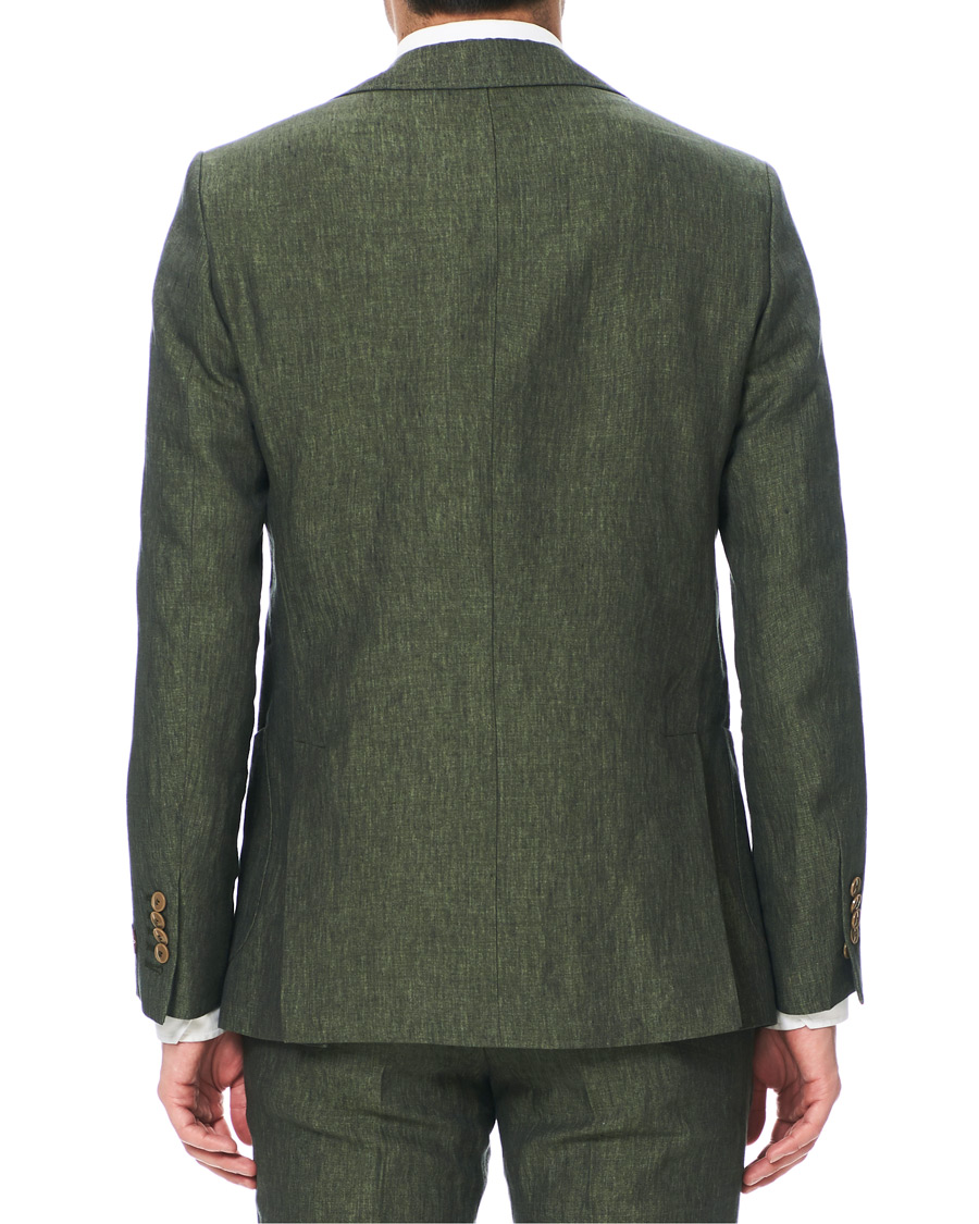 Herren | Sakkos | Morris Heritage | Mike Patch Pocket Linen Blazer Green