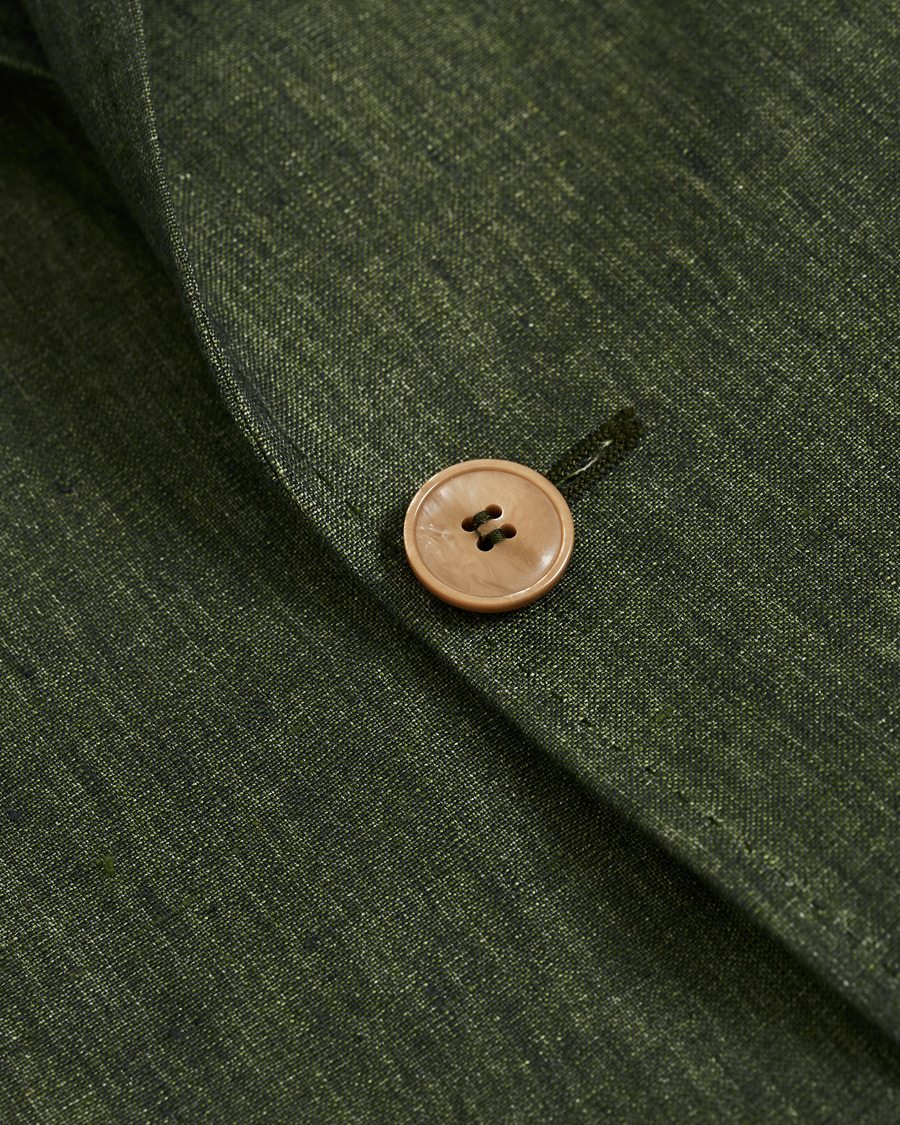 Herren | Sakkos | Morris Heritage | Mike Patch Pocket Linen Blazer Green