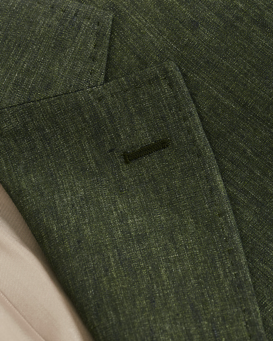 Herren | Sakkos | Morris Heritage | Mike Patch Pocket Linen Blazer Green