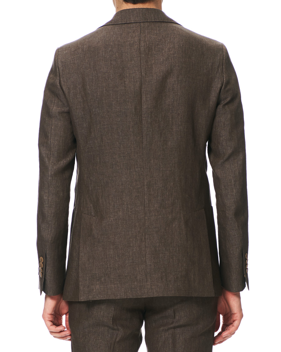 Herren | Sakkos | Morris Heritage | Mike Patch Pocket Linen Blazer Brown