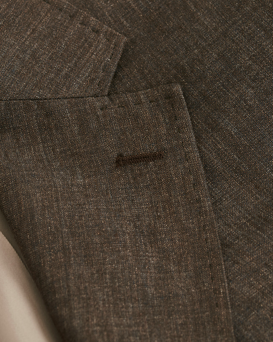 Herren | Sakkos | Morris Heritage | Mike Patch Pocket Linen Blazer Brown