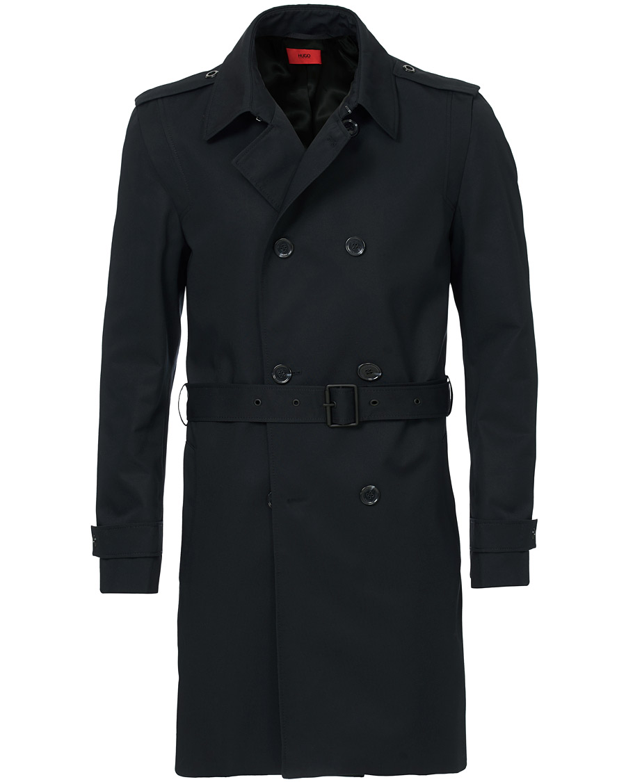 Herren | Jacken | HUGO | Marden Trenchcoat Black