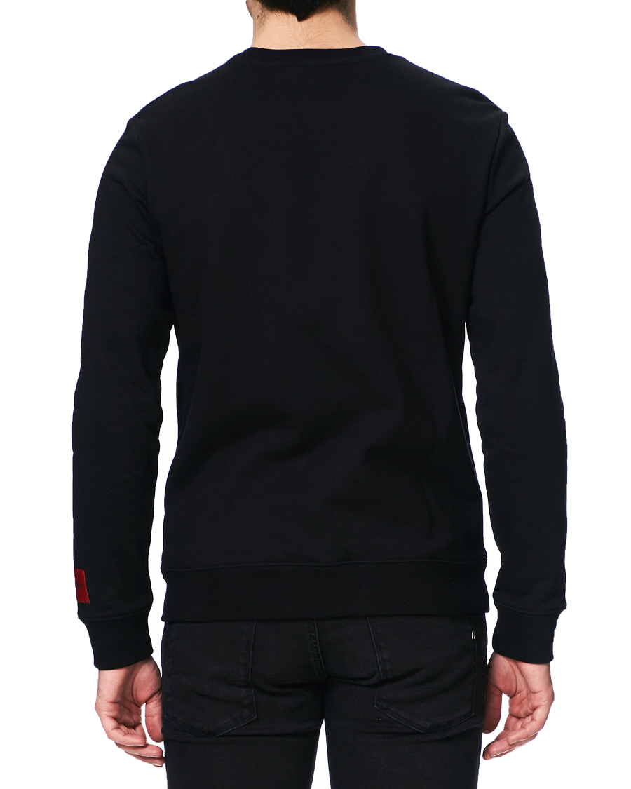 Herren | Pullover | HUGO | Deroes Printed Sweatshirt Black