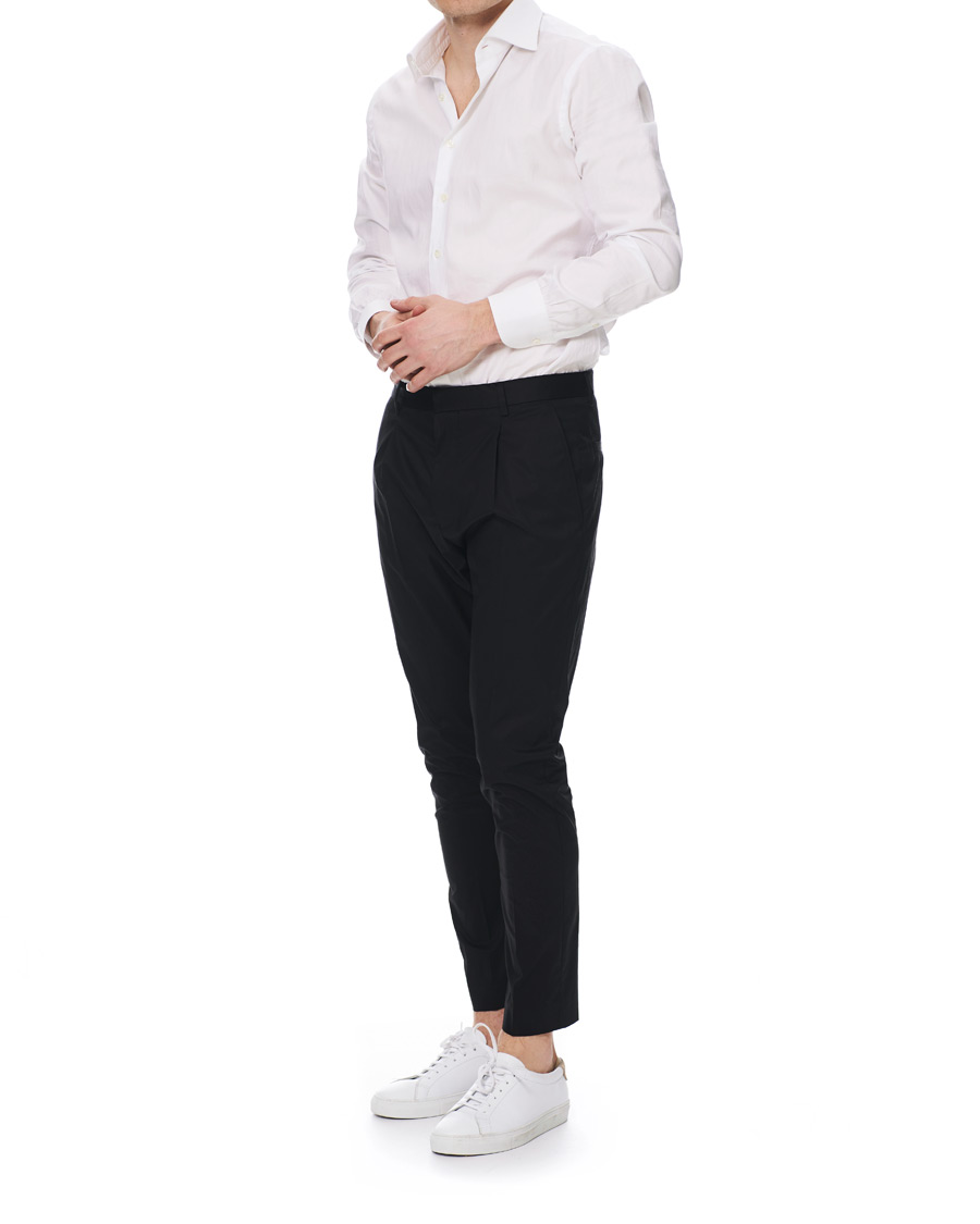 Herren | Hosen | HUGO | Gadu Pleated Stretch Pants Black