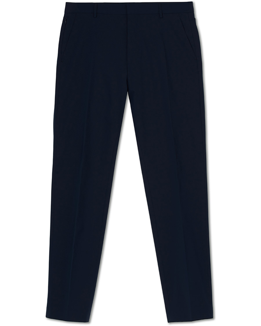 Herren | Hosen | BOSS BLACK | BOSS Barnes Travel Garment Stretch Tailoring Trousers Navy