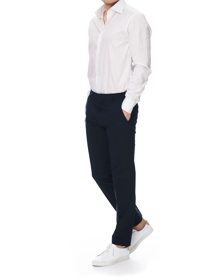 Herren | Hosen | BOSS BLACK | BOSS Barnes Travel Garment Stretch Tailoring Trousers Navy